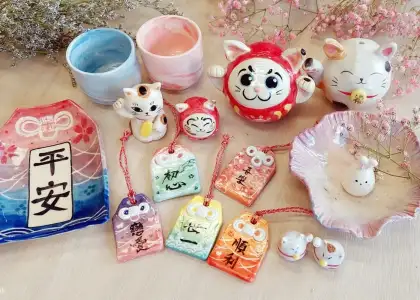 Omamori/Daruma/Lucky Cat Workshop by CC Art Studio