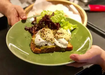 A photo of a healthy plate