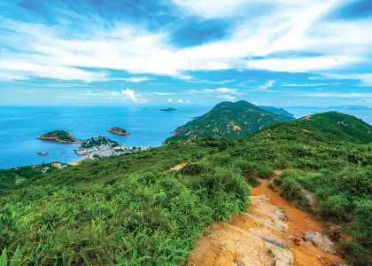 A photo of a hiking viewpoint