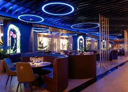 The dining interior of NYX