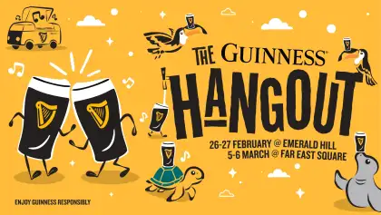 A poster for The Guinness Hangout
