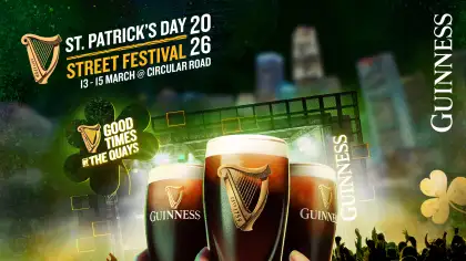 A poster for the St. Patrick's Day Street Festival