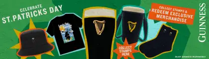 A banner for the Guinness limited-time merch