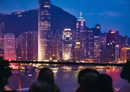 Aqua rooftop venue victoria harbour views