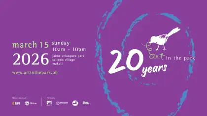 Official poster for Art in the Park 2026