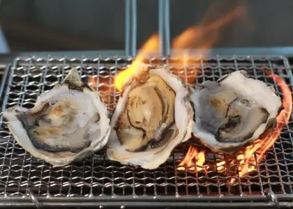 Grilled Oysters with Garlic