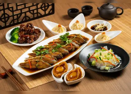 Shanghainese cold dishes Marinated Jellyfish, Smoked Fish, and Braised Beef Shank