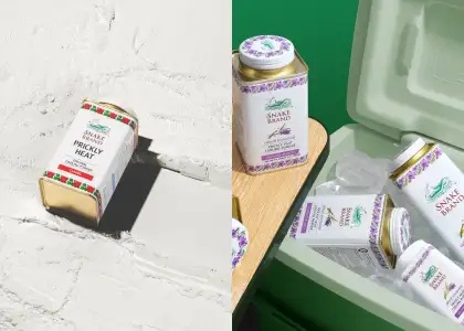 Two variations of cooling powder