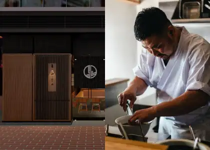 Ramenya Shima storefront and Chef Hiroshi Morishima