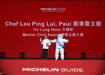 Chef Lau Ping Lui, Paul from Tin Lung Heen in Hong Kong, winner of the MICHELIN Mentor Chef Award 2026