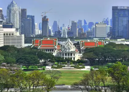 A view of the Chulalongkorn University