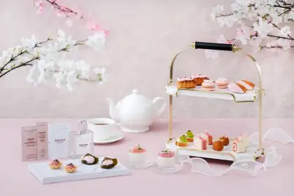 Spring Blossoming Sakura Tokyo Afternoon Tea Set