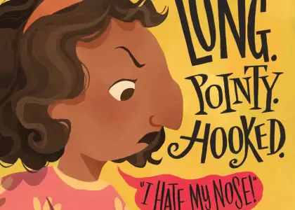 A page with yellow, red, pink, and brown colors