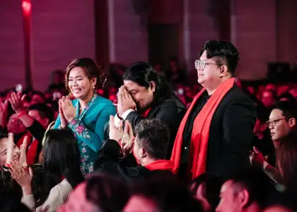 Au Jardin Pengang team accepts Best Restaurant in Malaysia award at Asia's 50 best restaurants 2026 award ceremony