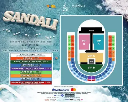 Ticket prices and seat plan for Cup of Joe's "Sandali: The Cup of Joe Fest"