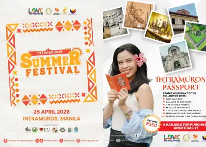Event poster and a pub mat detailing the Intramuros Passport