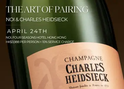 A bottle of Charles Heidsieck