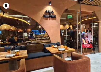 The front of a Spanish restaurant in the Philippines