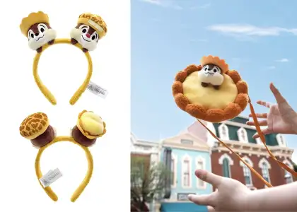Chip ’n’ Dale Hong Kong Cuisine Headband / Chip Bitten Egg Tart Crossbody Bag