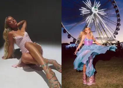 (From left) Zara Larsson and Paris Hilton