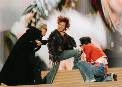 The members of BIGBANG at Coachella