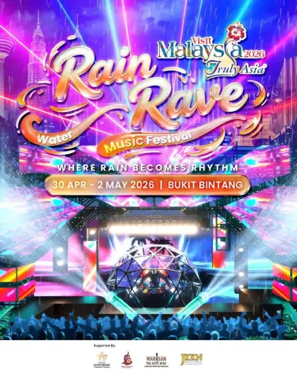 Official poster for the Rain Rave Water Music Festival