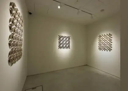 An artist's exhibition at an art gallery