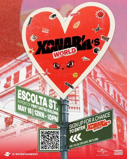 A poster for XONARA's official debut showcase