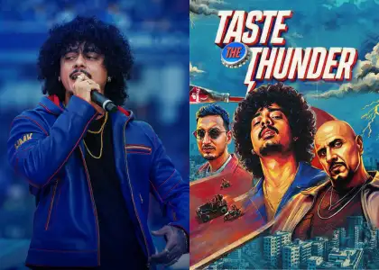 Hanumankind x Thumbs Up visuals for 'Taste of Thunder' song