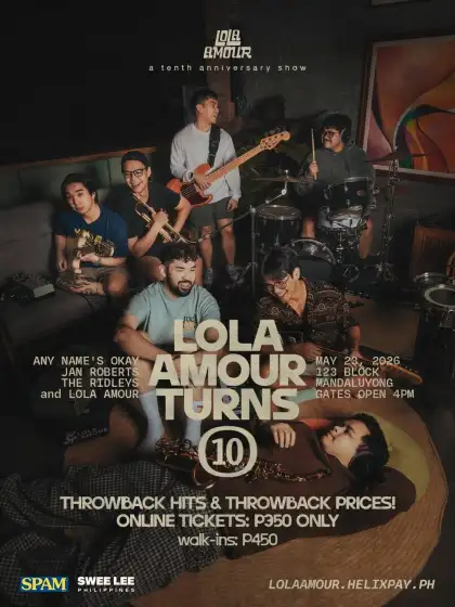 Poster for Lola Amour's upcoming birthday show