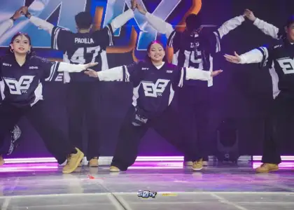 People in hip-hop outfits, dancing
