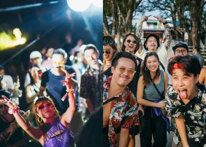Photos of guests and DJ at Shi Fu Miz Festival Hogn Kong
