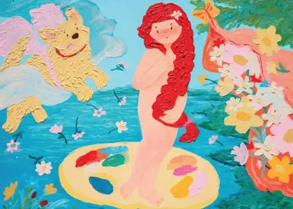 Nong Due as Birth of Venus at artnything else ? May 2026 exhibition at Central Chidlom