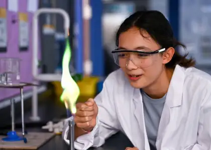 Young student studying STEM at Nord Anglia International School best Hong Kong International Schools - The Beat Asia
