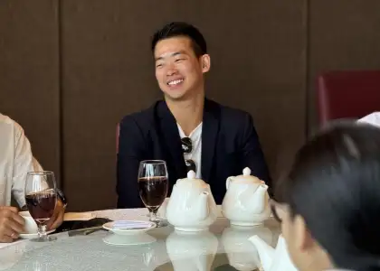 Emery Fung at AIDS Concern Lunch
