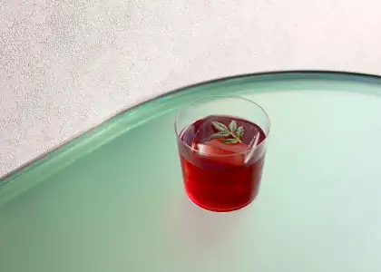 strawberry negroni at Mius for All Mixed Up interview with Shelley Tai Founder of Mius