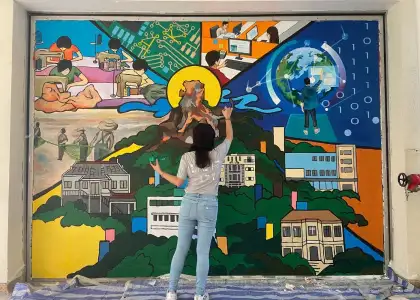 Zue Chan painting