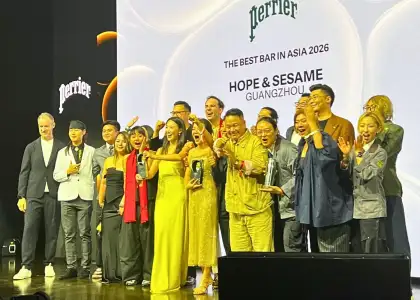 Hope & Sesame Guangzhou wins best Bar in Asia 2026 title at Asia's 50 Best Bars 2026 ceremony