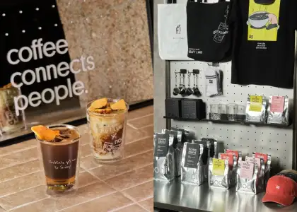 limited-edition double-walled collaboration glass and merch wall