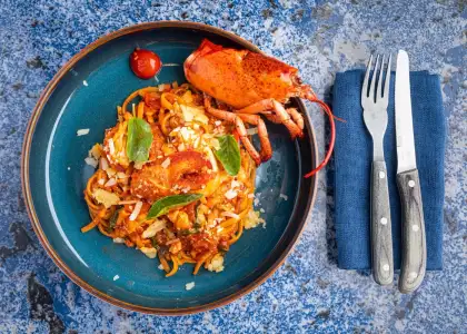 1 Lobster Shack pasta, lobster