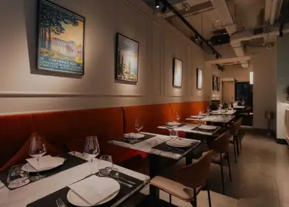 Clarence Wine & Grill interior