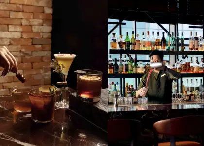 Red Sugar at Kerry Hotel drinks menu and bar