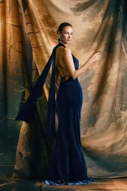 Velvet gown