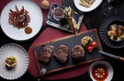 the steakhouse tasting menu