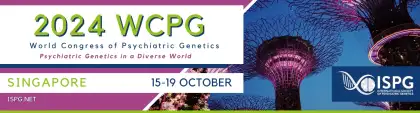 'World Congress of Psychiatric Genetics' Event Poster