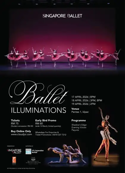 Poster for "Ballet Illuminations" 2026 in Kuala Lumpur