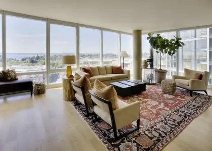 Living room in luxury highrise apartment 2021 08 29 09 03 51 utc