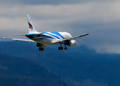 Bangkok Airways Flight from Hong Kong to Koh Samui Thailand