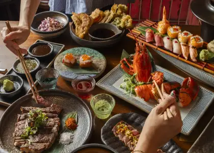 Honjo Lobster Wagyu Night Menu Group Shot 3