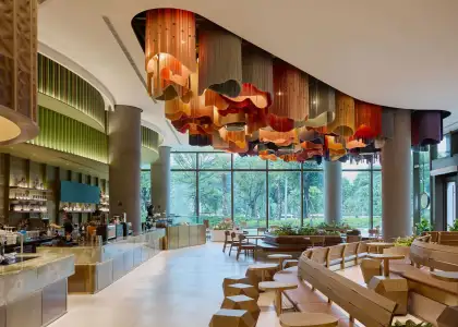 Entrance view on the ground level